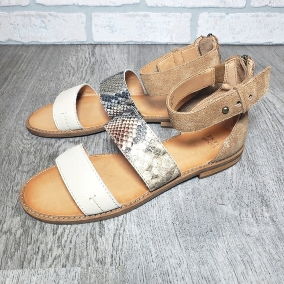 FRYE & CO. EVIE 2 Band Sandal Flats Size 7 - Picture 8 of 12